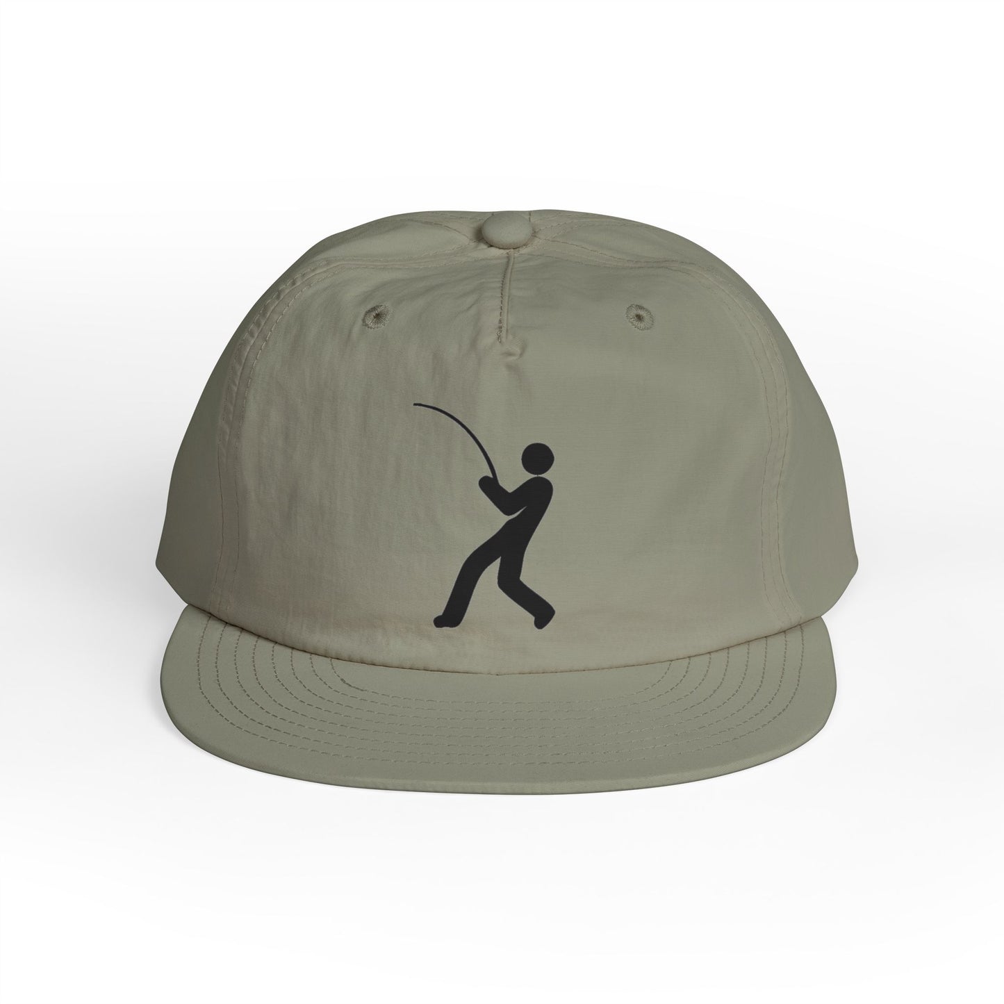 Prolite Surf Cap – Black Little Dude Logo (Recycled Nylon)