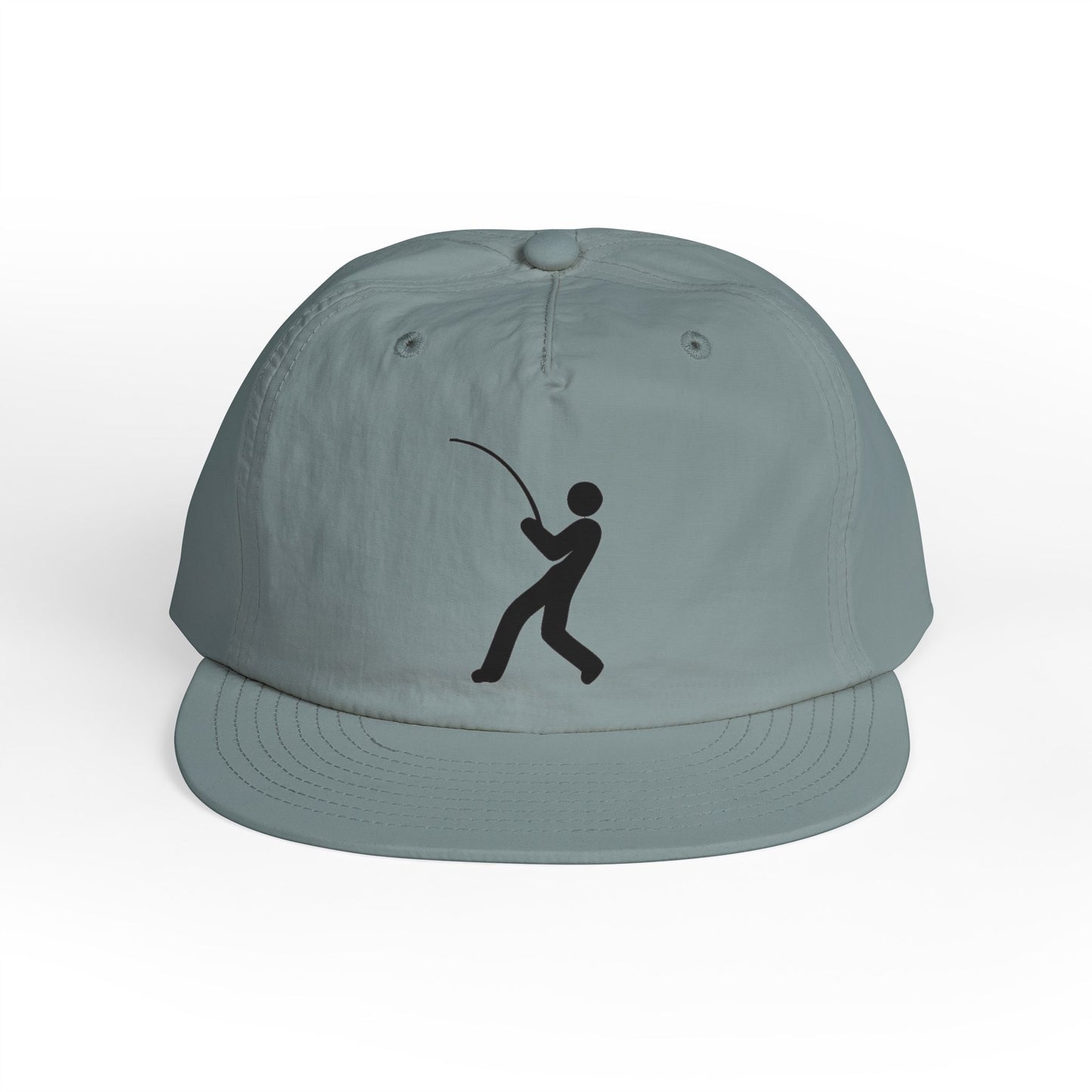 Prolite Surf Cap – Black Little Dude Logo (Recycled Nylon)