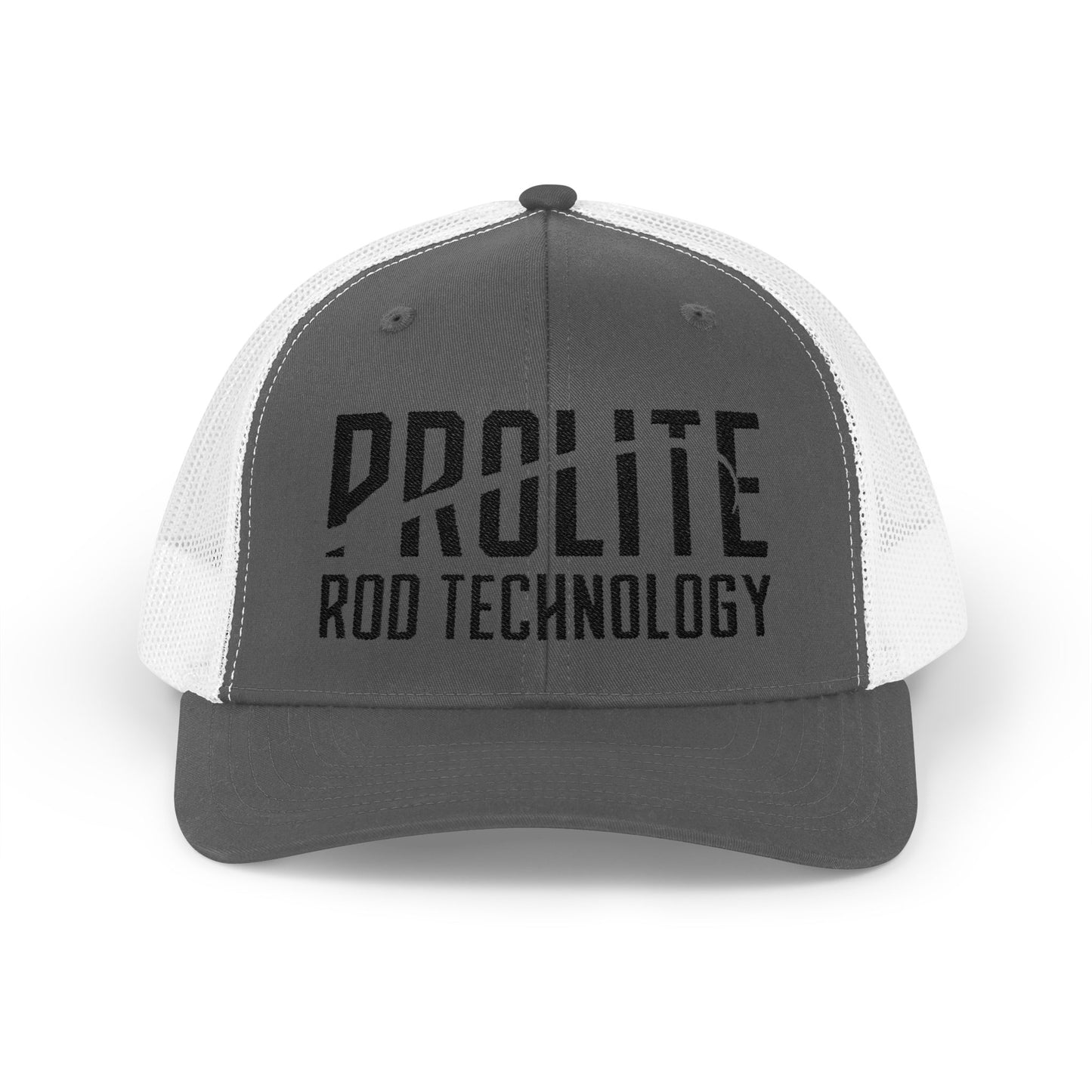 Snapback Trucker Cap Black Prolite Logo Mid-Profile Fit Breathable Mesh Back Adjustable