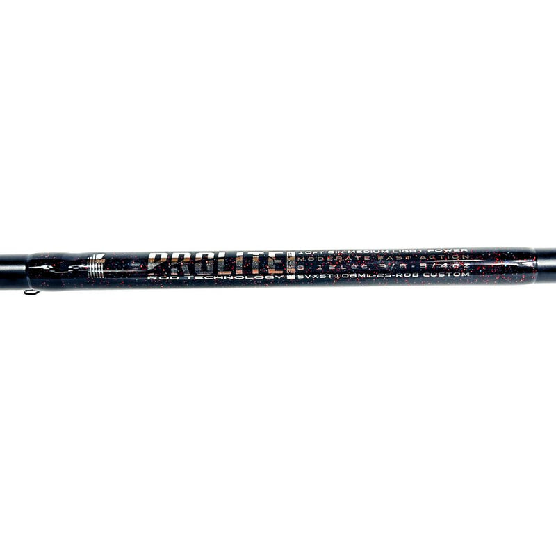 Prolite 10'6" Salmon & Steelhead Float Spinning Rod 8ā12 lb | Medium Light | Red & Black Galaxy