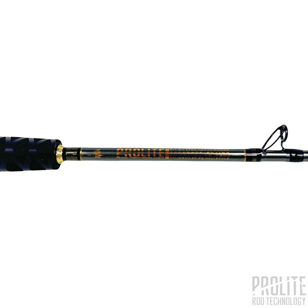 SELECT BLEND HALIBUT 5'8" 50-100# XTRA HEAVY SPIRAL WRAP (GOLD TRIM)