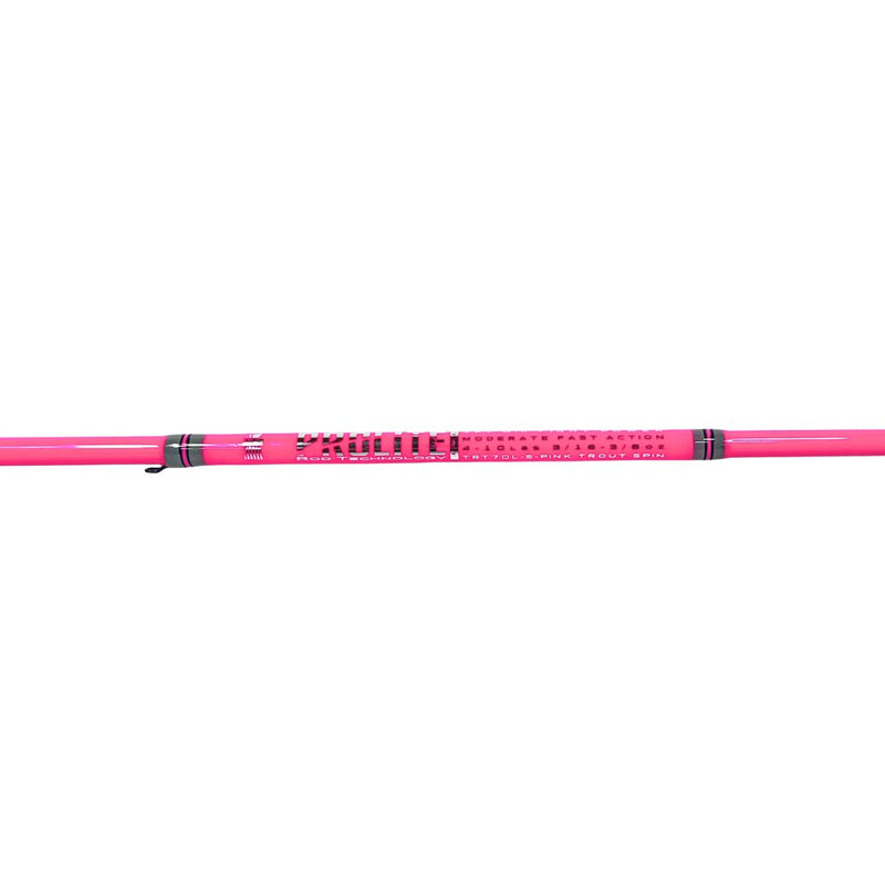 Prolite 7' Trout Spinning Rod 4–10 lb | Light SVX ("Hot Pink & Grey")