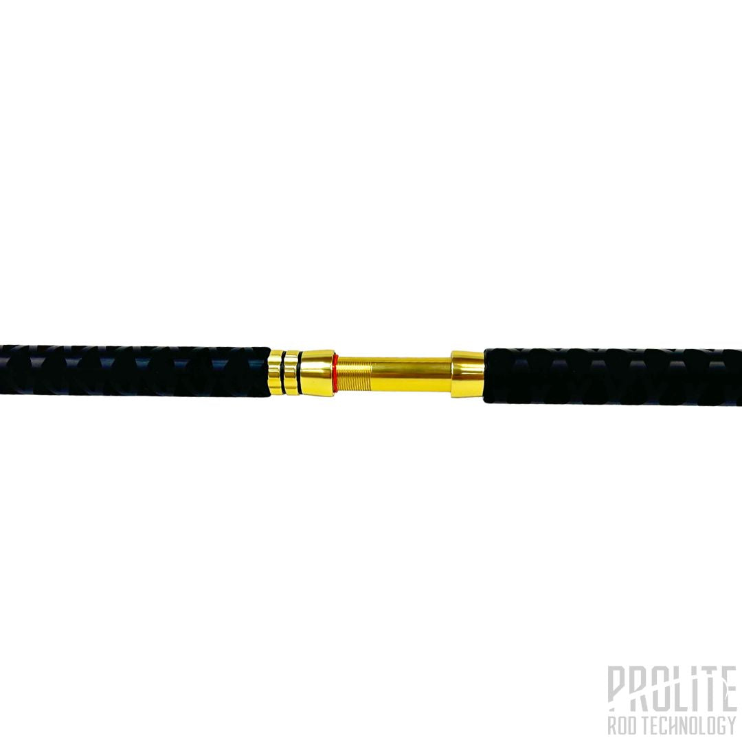 SELECT BLEND HALIBUT 5'8" 50-100# XTRA HEAVY SPIRAL WRAP (GOLD TRIM)