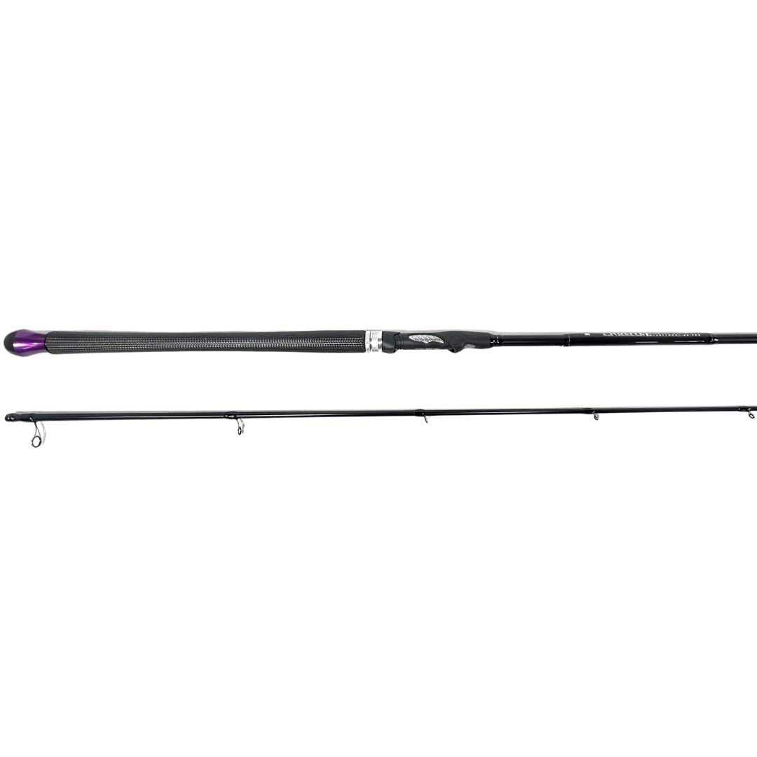 SVX Salmon & Steelhead 10'6โ 8-12# Medium Light Spinning Rod- "Purple Silver Black"