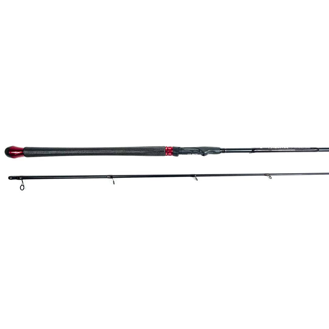 Prolite 10'6" Salmon & Steelhead Float Spinning Rod 8ā12 lb | Medium Light | Red & Black Galaxy