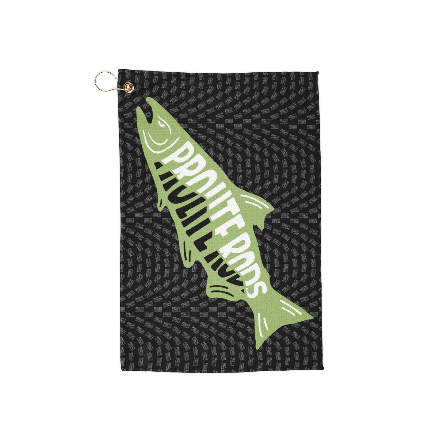 Prolite Golf Towel – Salmon Edition with Grommet Ring