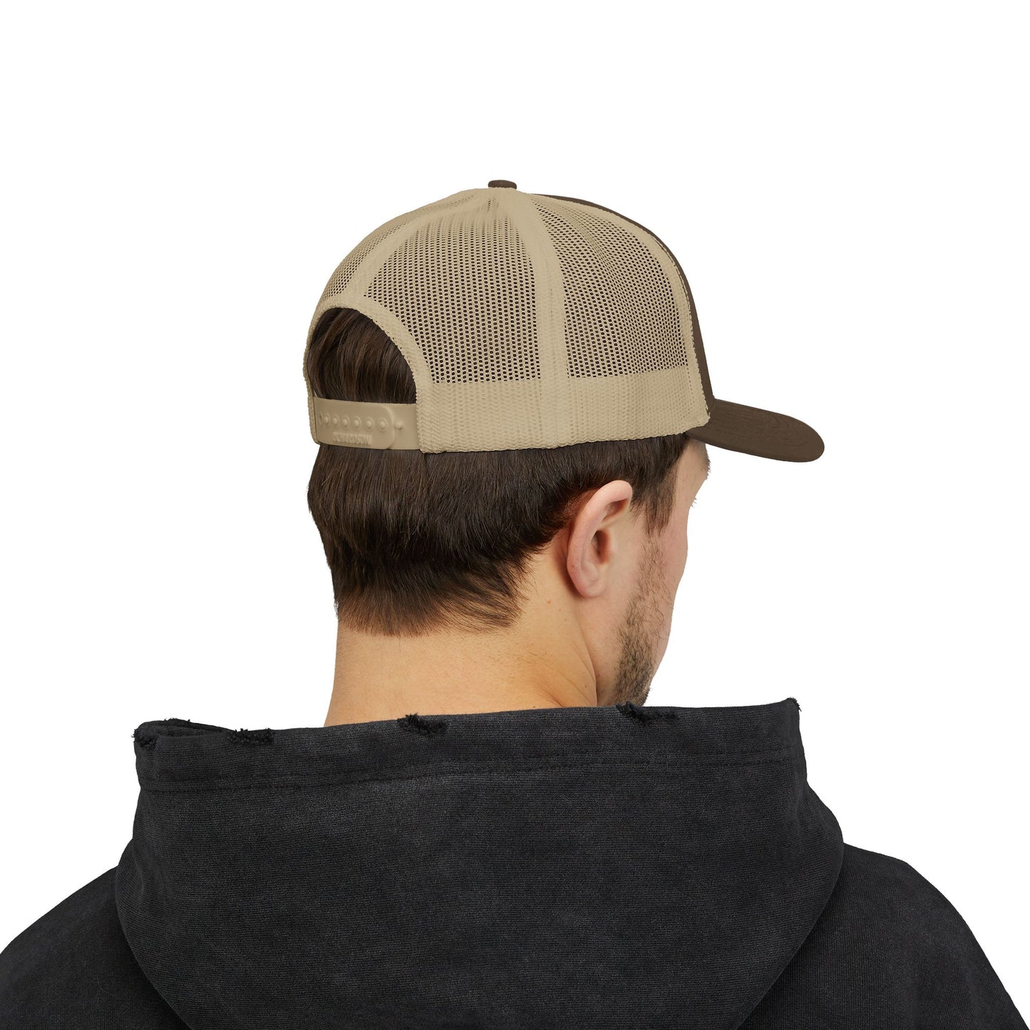 Snapback Trucker Cap Black Prolite Logo Mid-Profile Fit Breathable Mesh Back Adjustable