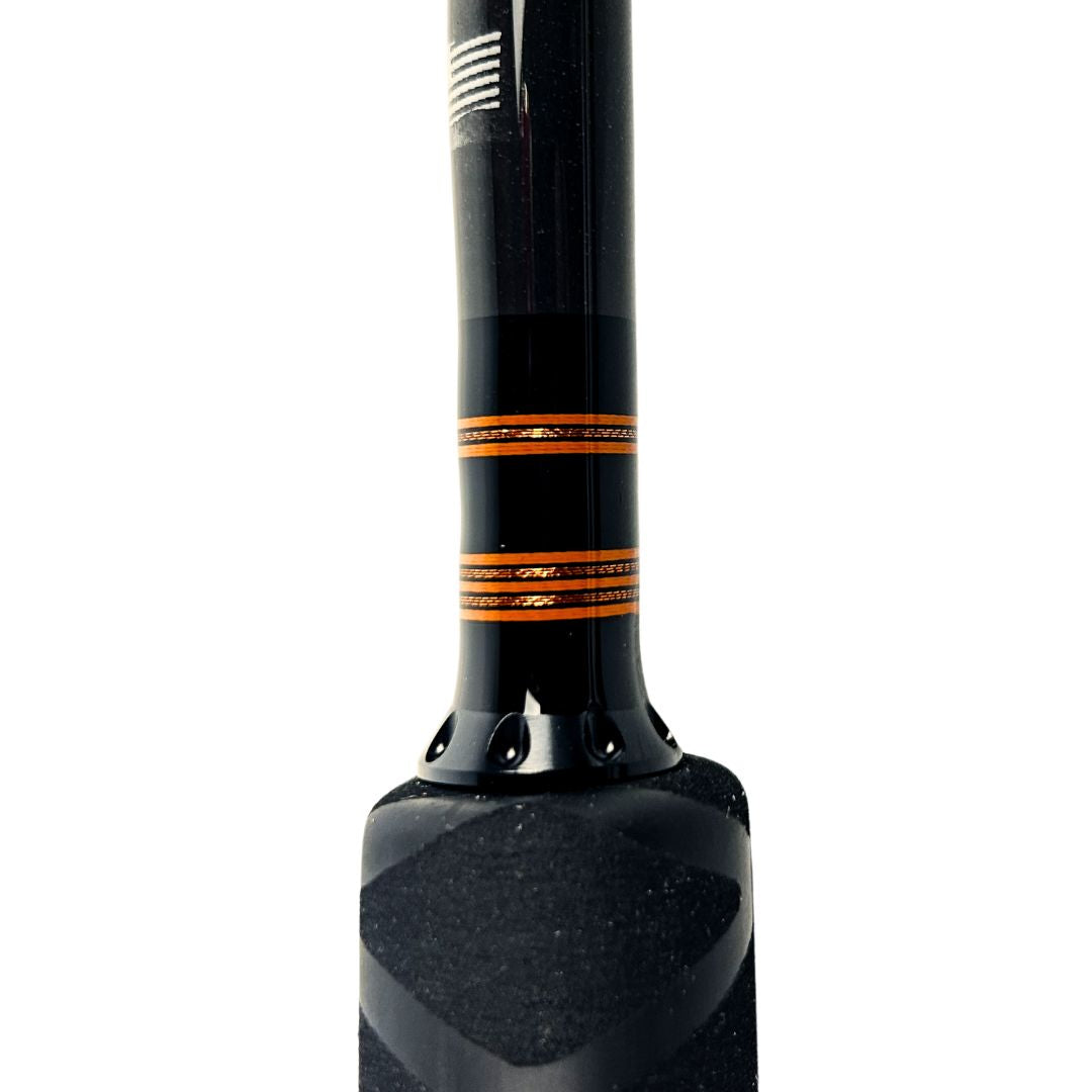 Prolite 10'6" Medium Heavy Salmon Downrigger Trolling Rod – Takedown, 10-25 lb – Orange/Black