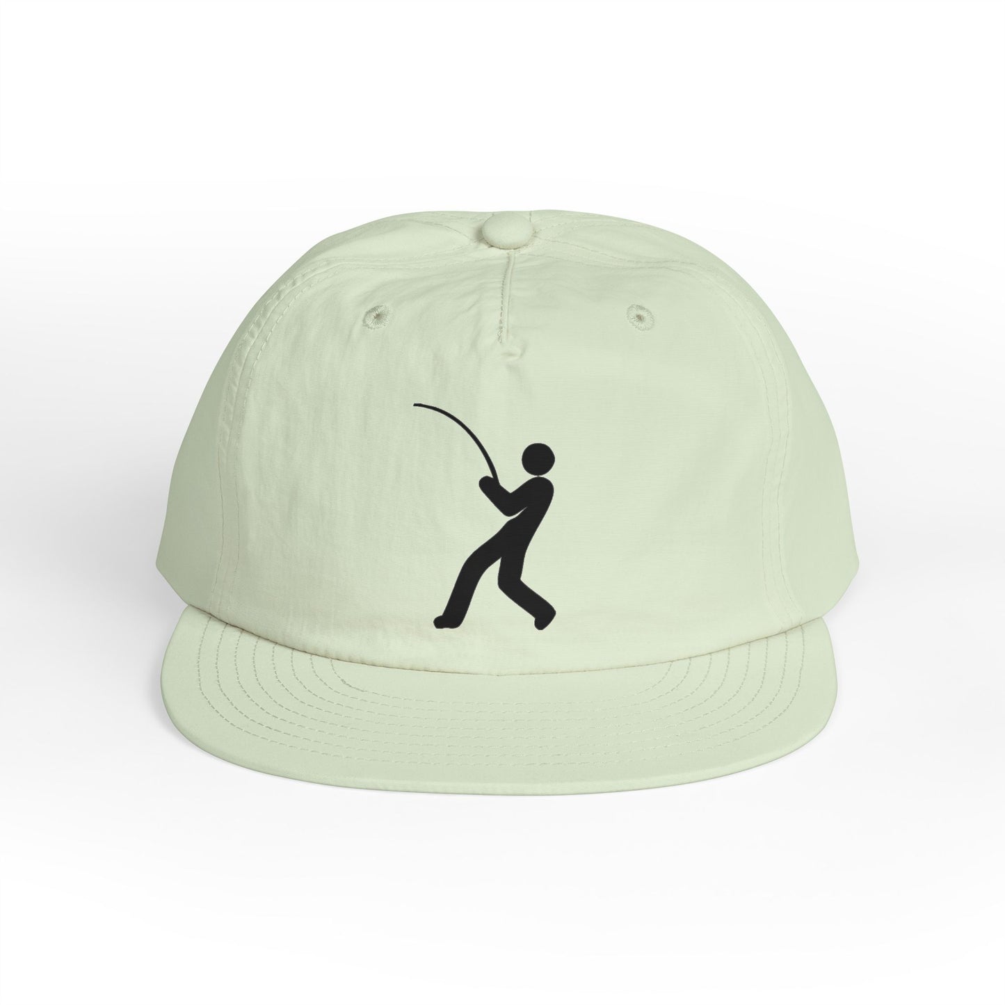 Prolite Surf Cap – Black Little Dude Logo (Recycled Nylon)