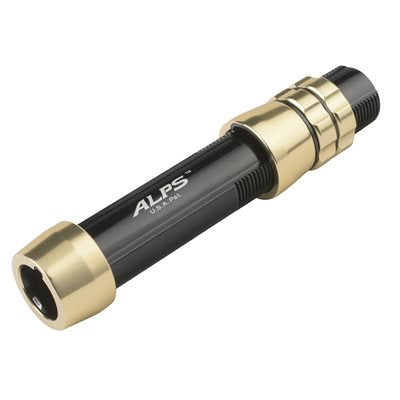 CAH18WCM-B/PG - Wide R/S Centra-Lock Alum Mach w/cush hoods 18-Black/Pale Gold