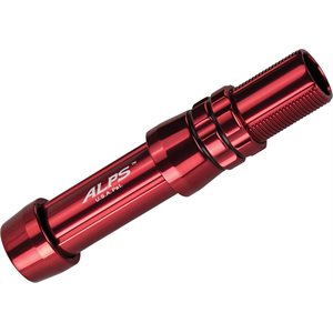 CAH18WCM-R - Wide R/S Center-lock Alum Mach w/cush hood 18-Red