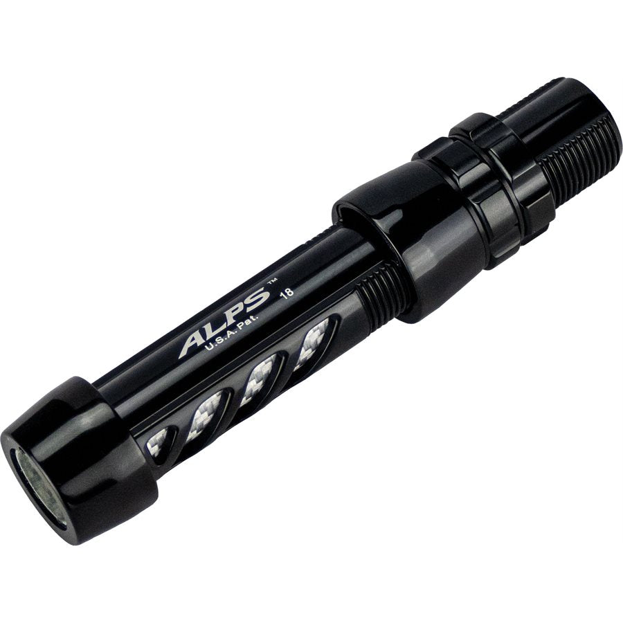 CAH18WLX-WTS-B - Wide R/S Light Alum w/cushion Tex Silver Insert-Black