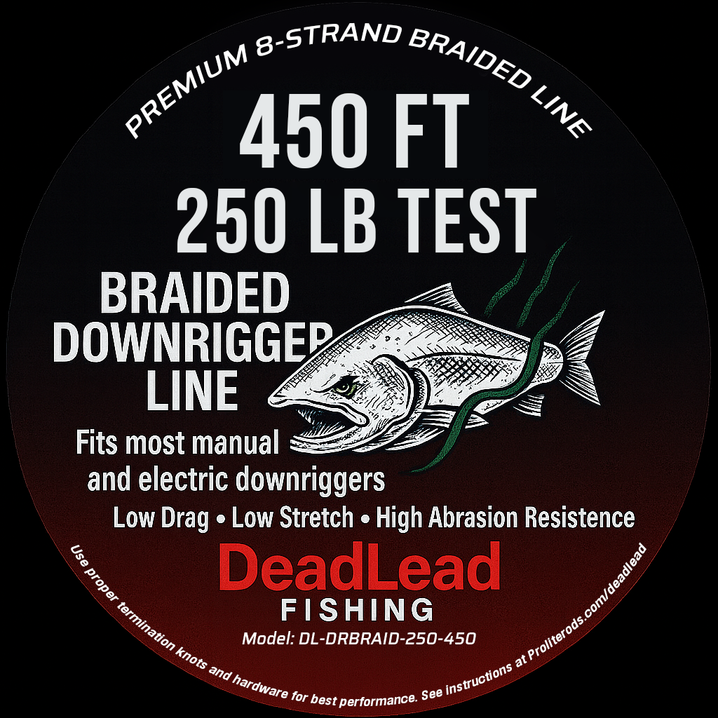 DLFBraid250-450 — DeadLead 250lb 450ft Braided Downrigger Line (DLFBraid250-450)