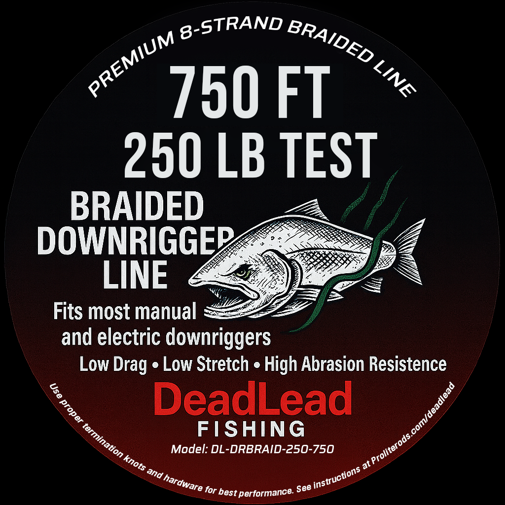 DLFBraid250-750 — DeadLead 250lb 750ft Braided Downrigger Line (DLFBraid250-750)