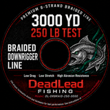 DeadLead Fishing 8-strand braided line label — DL-DRBRAID-250-3000