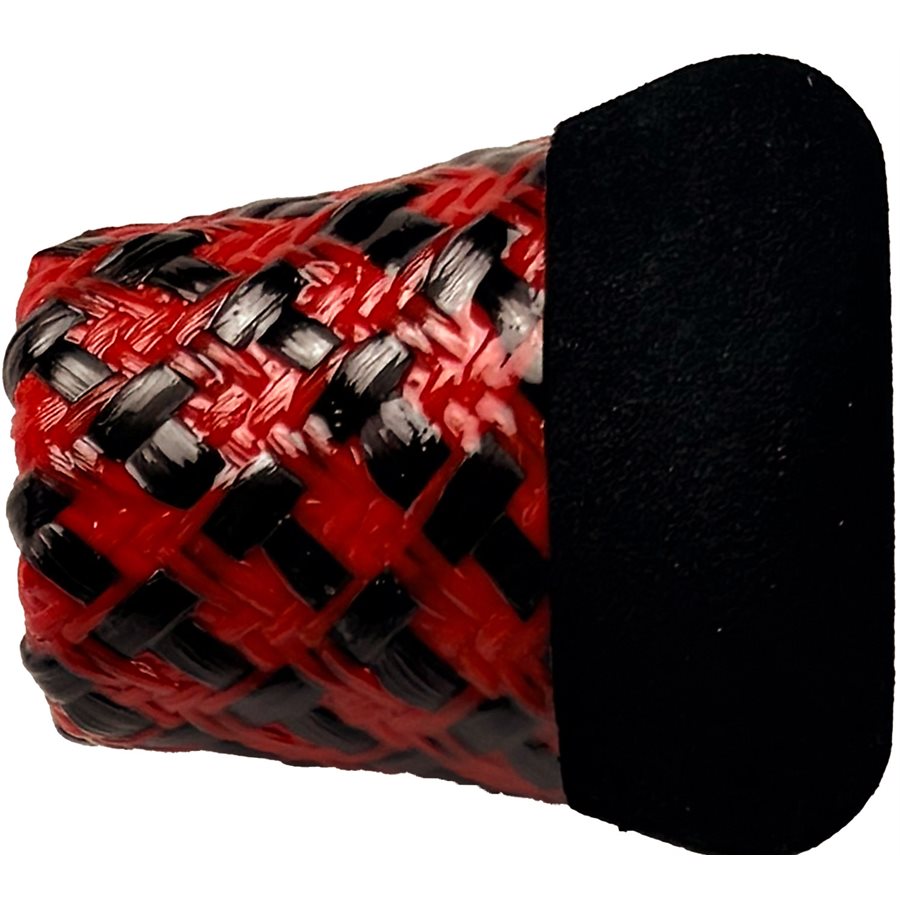FCCCFB-3-DS/R — Forecast Dragonscale Carbon Grip Fighting Butt 1.60" Red (FCCCFB-3-DS/R)