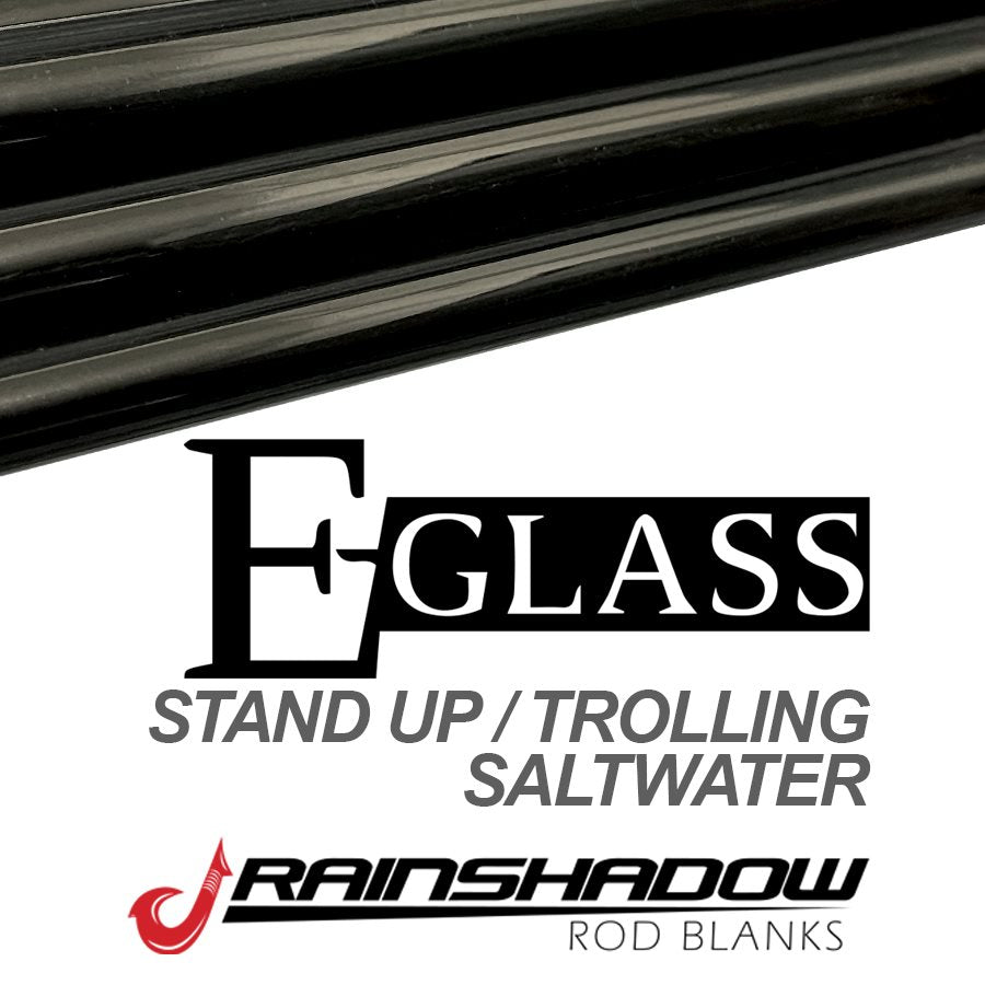 FSU56H-GB — 0'6" RainShadow E Glass Blank X Heavy Moderate Line 50-80lb.lb E-Glass Black Gloss (FSU56H-GB)