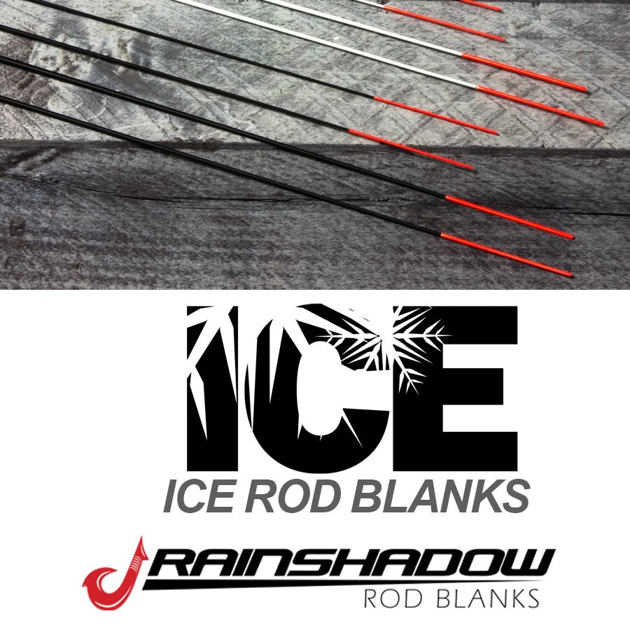 ICEG28UL-GW-ORG — 2'4" RainShadow Ice Ice Blank Light Solid Glass White Gloss / Orange Tip (ICEG28UL-GW-ORG)