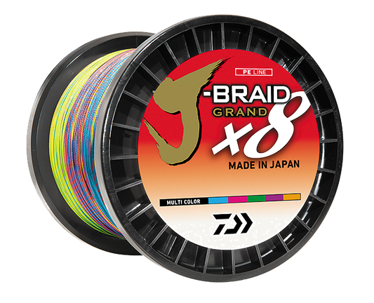 J-BRAID GRAND X8 80# MULTICOLOR 3300YD BULK SPOOL