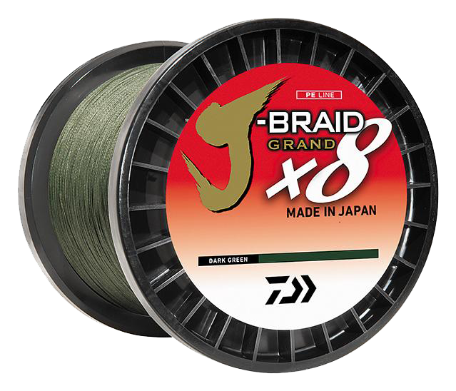 J-BRAID GRAND X8 80# DARK GREEN BULK SPOOL