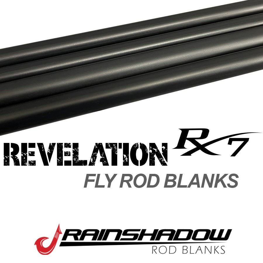 REVF903-4SB — 6'6" 4pc RainShadow Revelation RX7 Fly Fly Blank Fast Line 2wt.lb RX7 Graphite Satin Black (REVF903-4SB)
