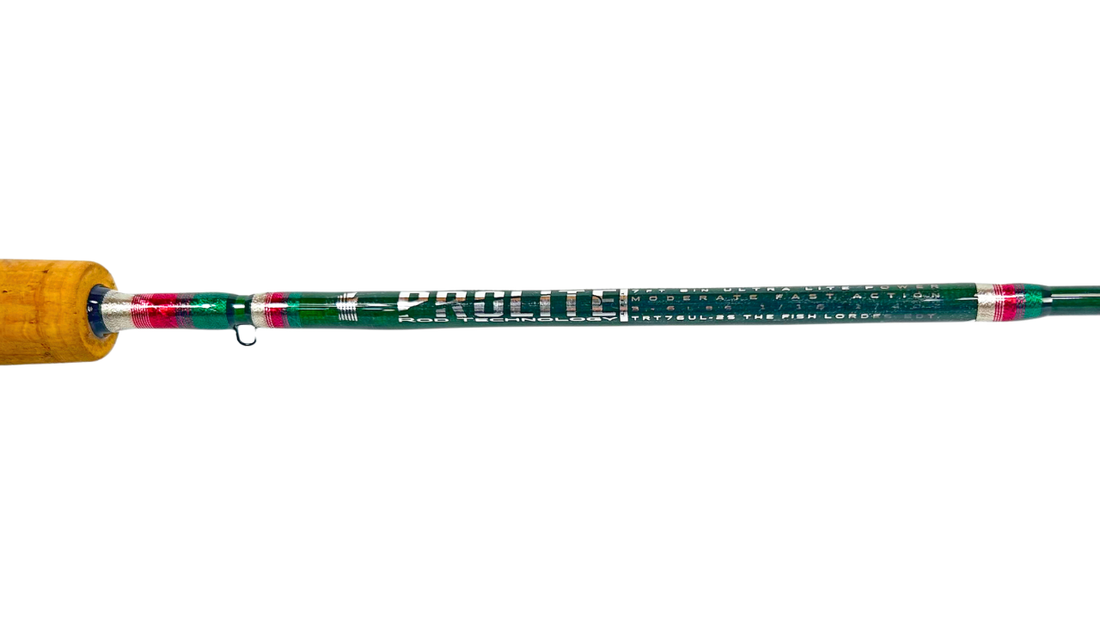 Custom Rainbow Trout Themed 7'6" Ultralight Trout Rod Build | One-of-One Trout Fishing Setup