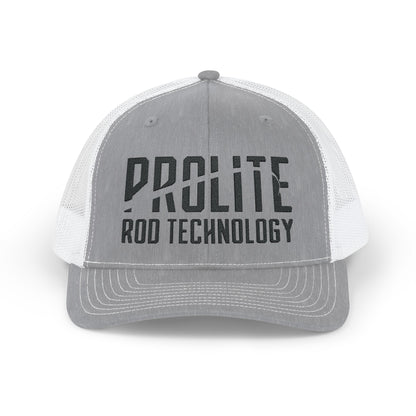 Snapback Trucker Cap Black Prolite Logo Mid-Profile Fit Breathable Mesh Back Adjustable