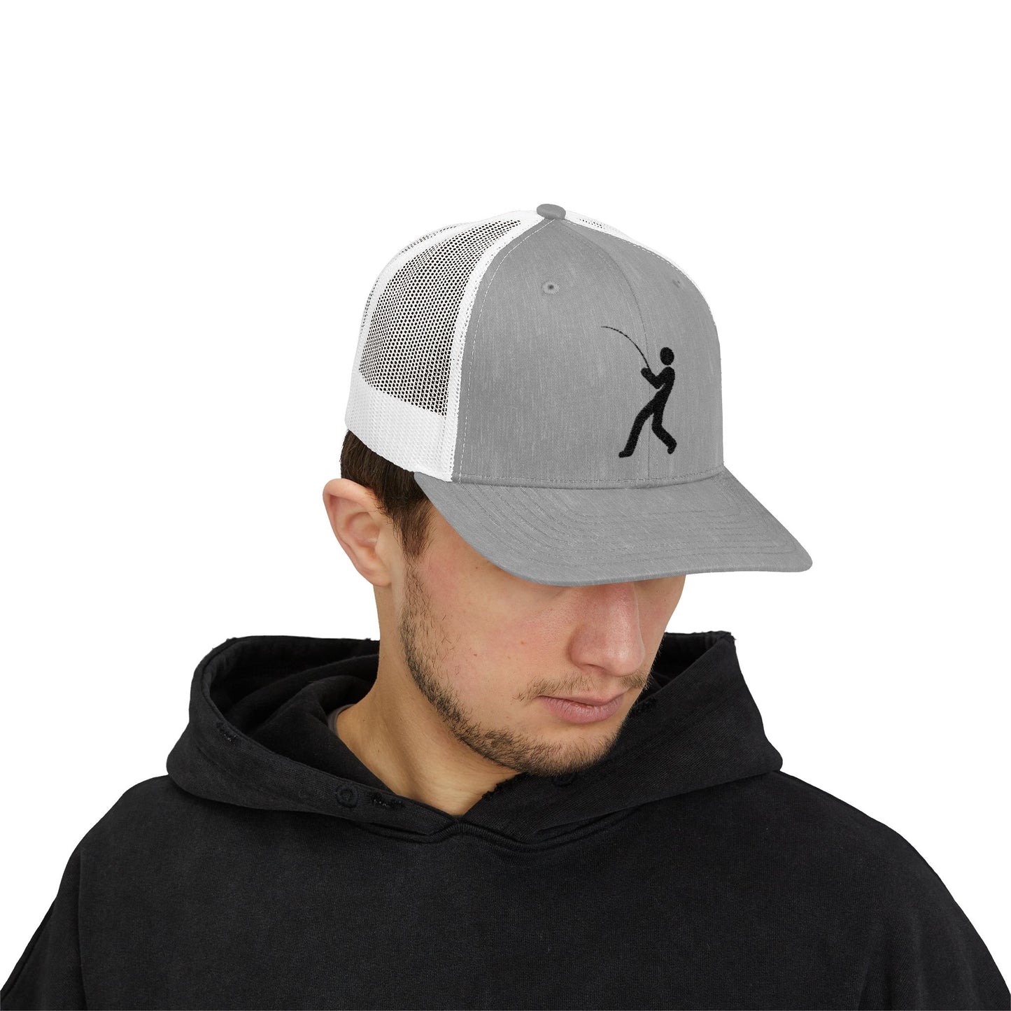 Little Dude Snapback Trucker Cap – Black Logo Edition