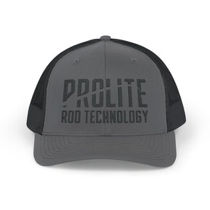 Snapback Trucker Cap Black Prolite Logo Mid-Profile Fit Breathable Mesh Back Adjustable