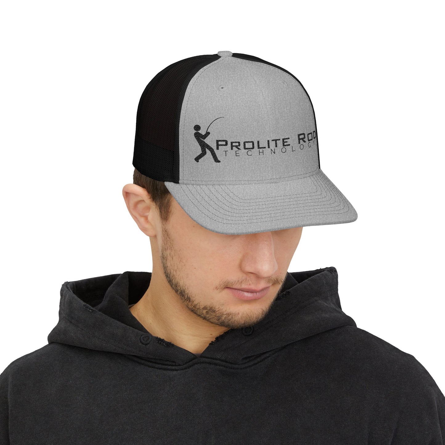 Grey Little Dude Snapback Trucker Cap (Embroidery)