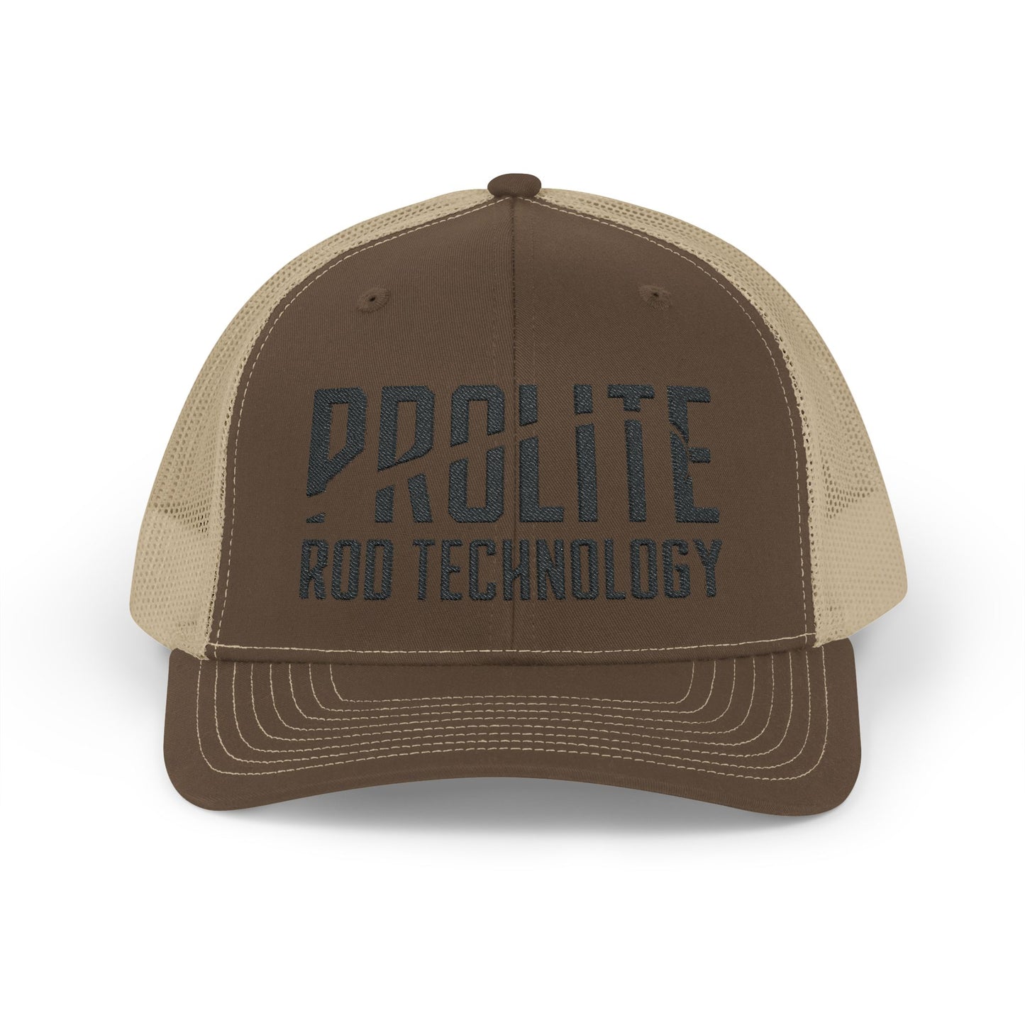 Snapback Trucker Cap Black Prolite Logo Mid-Profile Fit Breathable Mesh Back Adjustable