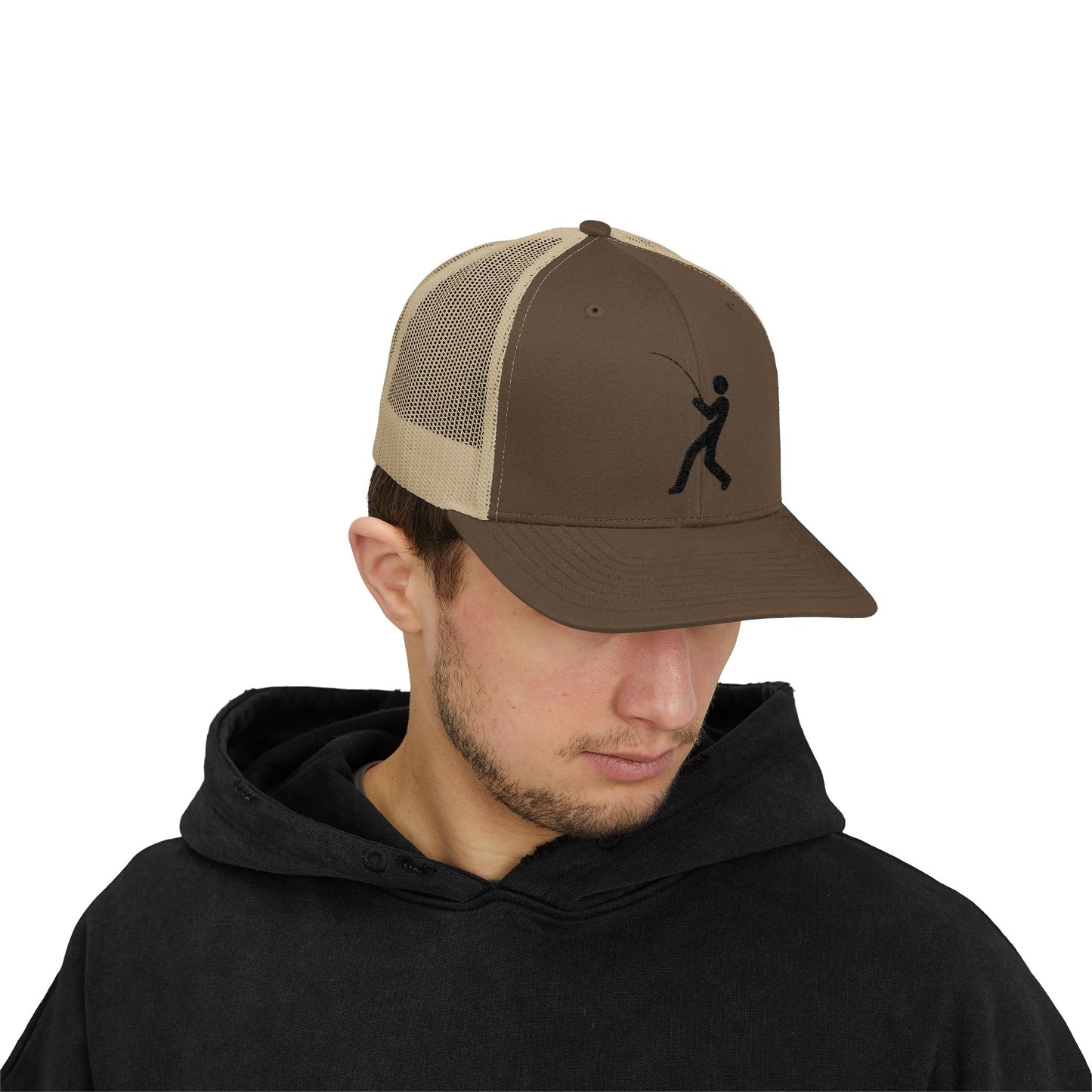 Little Dude Snapback Trucker Cap – Black Logo Edition