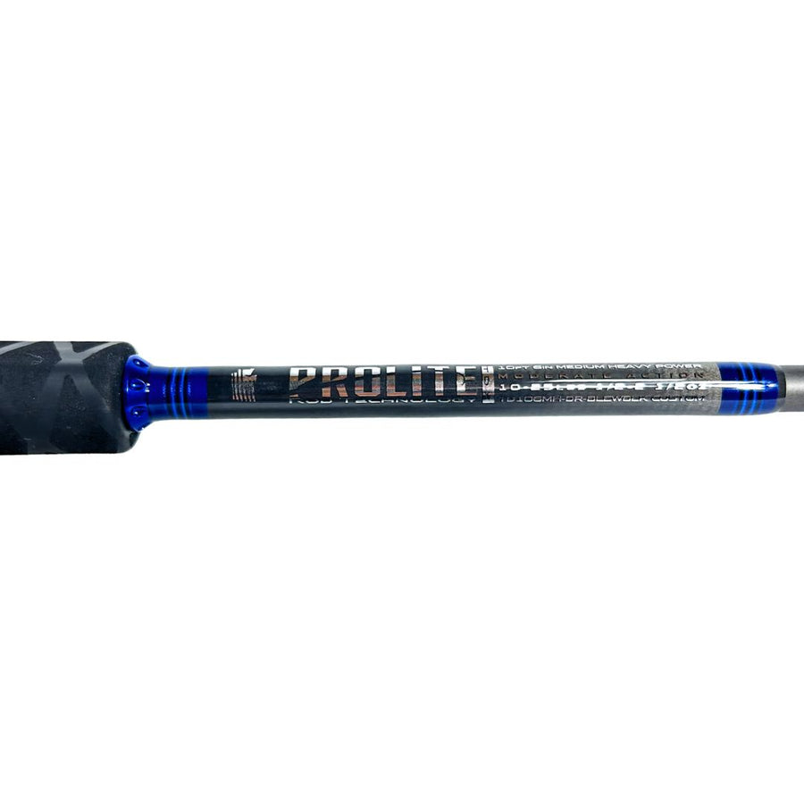 Prolite 10'6" Medium Heavy Salmon Downrigger Trolling Rod – Takedown, 10-25 lb – Blue/Black
