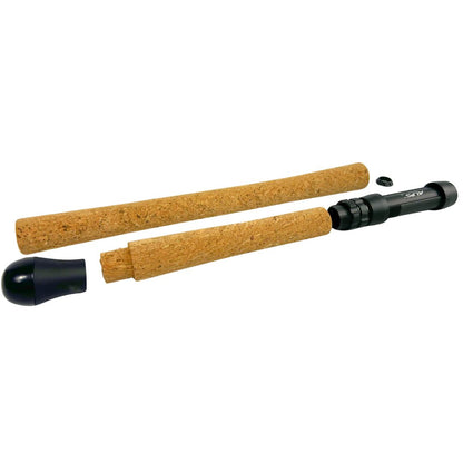 Piscari Composite Cork Mooching Rod Grip Kit with ALPS Size 18 Reel Seat – Satin Gray Titanium
