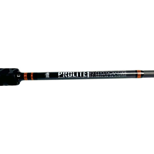 Prolite 10'6" Medium Heavy Salmon Downrigger Trolling Rod – Takedown, 10-25 lb – Orange/Black