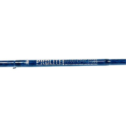 Carbon X Twitch 7’10” 10-17# | Medium Power | Spinning | 2 Piece | Black & Blue