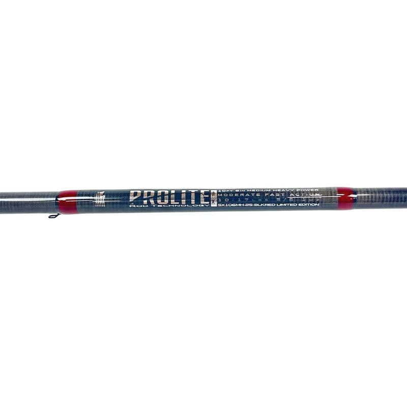 Prolite 10'6" Salmon & Steelhead Spinning Rod 10–17 lb | Medium Heavy Select X "Red & Black"