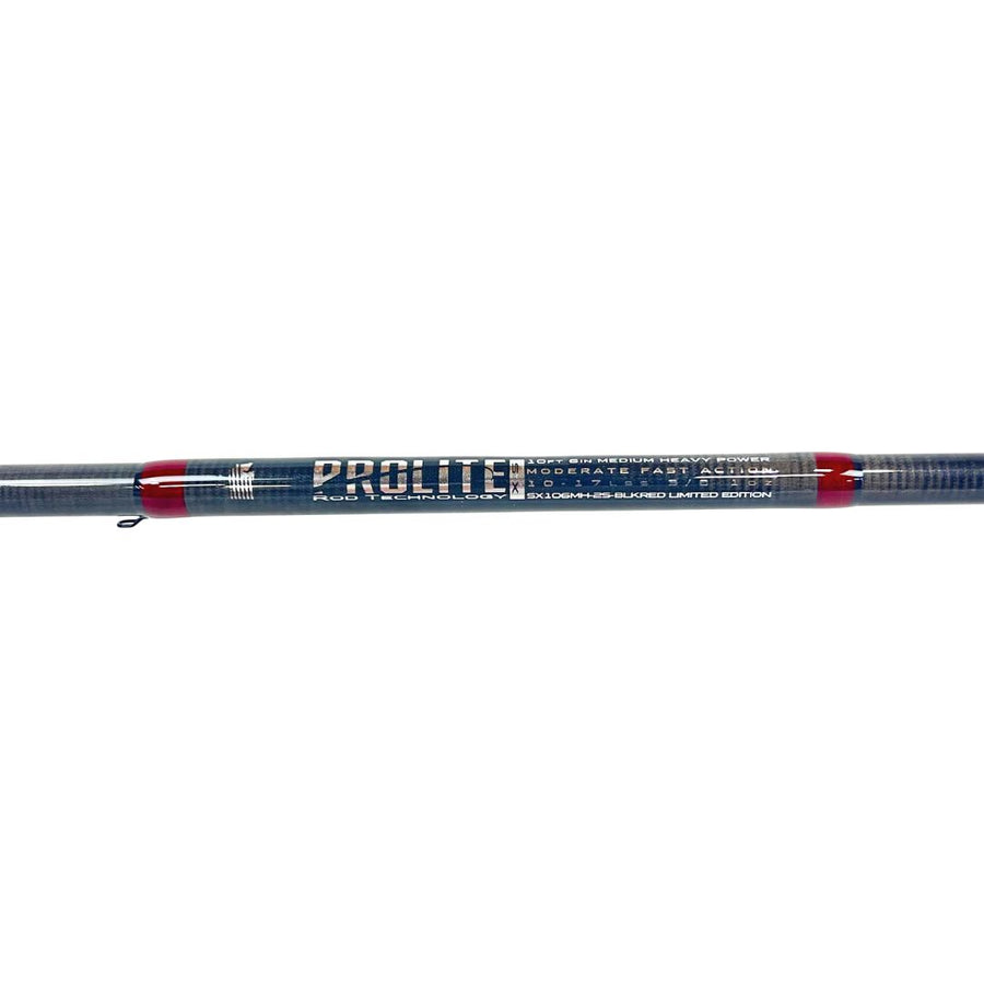 Prolite 10'6" Salmon & Steelhead Spinning Rod 10–17 lb | Medium Heavy Select X "Red & Black"
