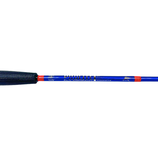 TITANIUM FLY 9'0" 5-WEIGHT 4-PIECE WITH CARBON TUBE / TITANIUM TRIM PACKAGE WITH NEON PINK WRAPS