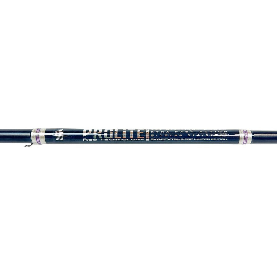 Prolite 7'6" Salmon & Steelhead Twitching Spinning Rod 8–12 lb | Light Extra Fast SVX "Purp" Limited Edition