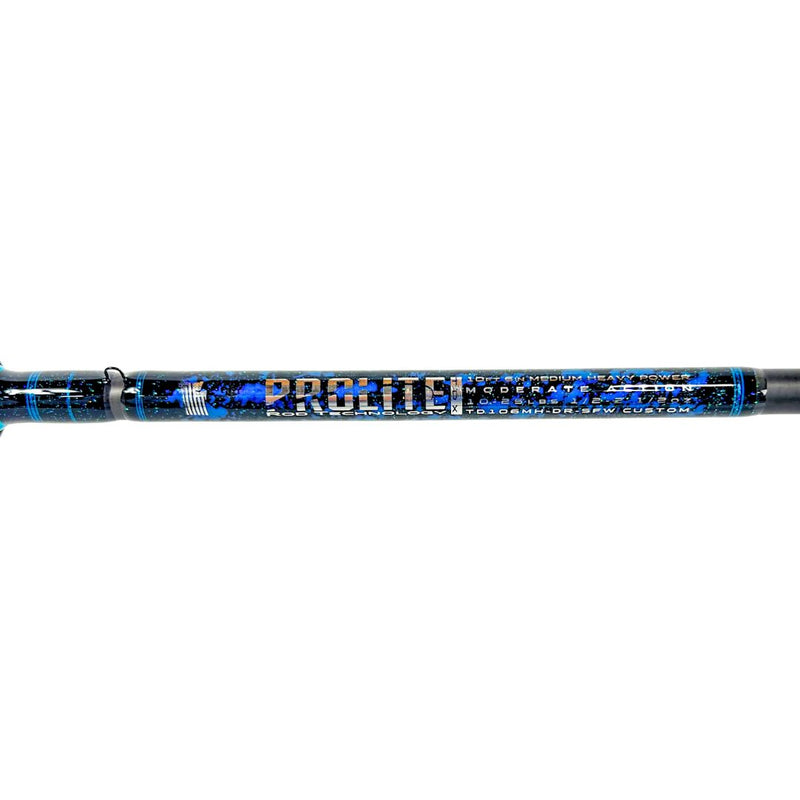 Prolite 10'6" Salmon Downrigger Trolling Rod 10–25 lb | Medium Heavy Takedown DR Seafoam Trim