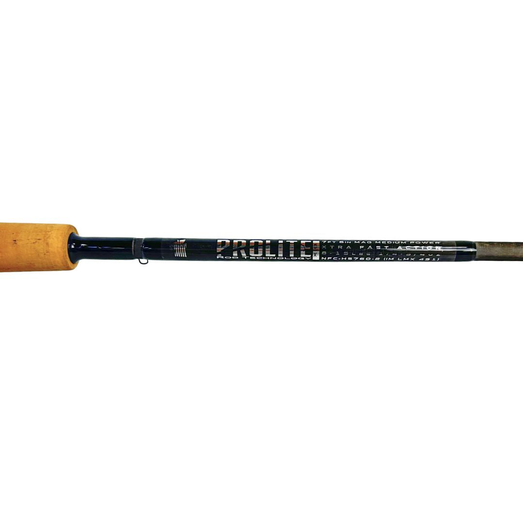 Prolite 7'6" Salmon & Steelhead Twitching Spinning Rod 8–15 lb | Mag Medium NFC (Cork Build)