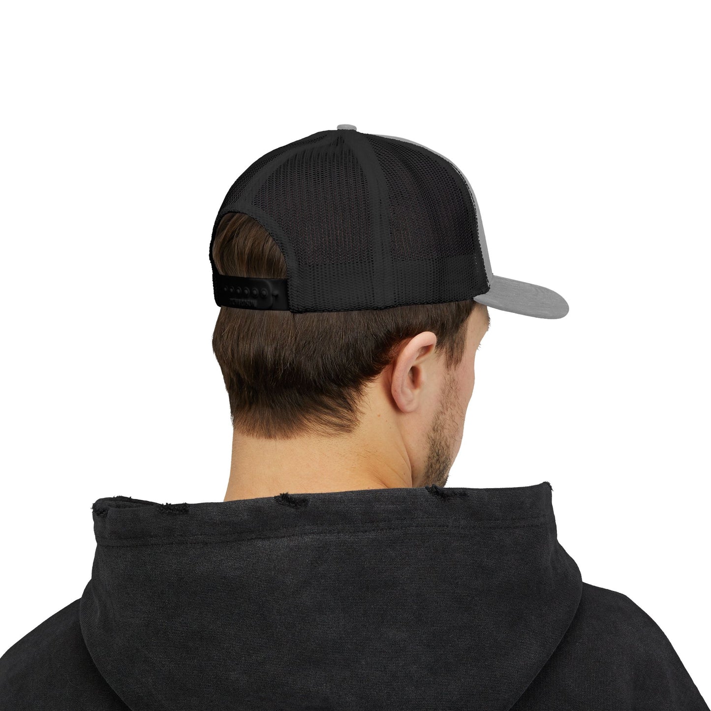 Little Dude Snapback Trucker Cap – Black Logo Edition