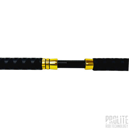 SELECT BLEND HALIBUT 6'6" 30-60# HEAVY SPIRAL WRAP (GOLD/BLACK TRIM)