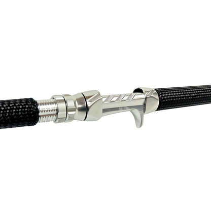 TAKEDOWN 9'6" 10-20# MEDIUM / SILVER TRIM PACKAGE / BULLET PROOF CARBON GRIPS