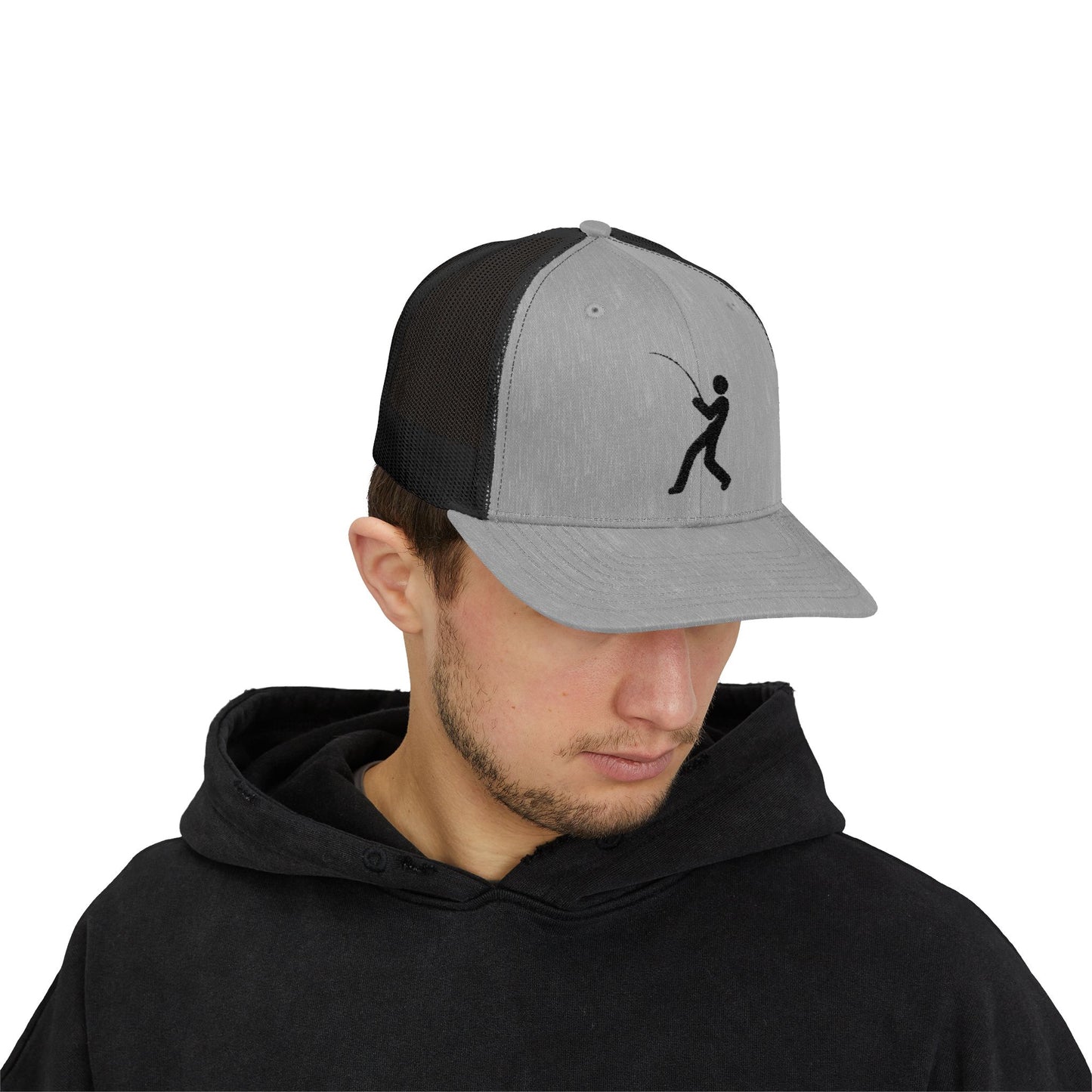 Little Dude Snapback Trucker Cap – Black Logo Edition