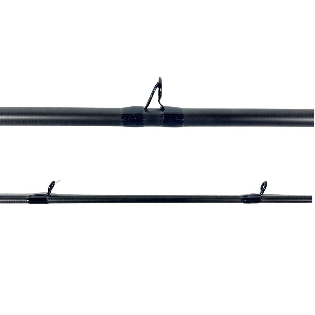 Prolite 10'6" Salmon Downrigger Trolling Rod 10–25 lb | Medium Heavy Takedown DR ("Smoke Signals")