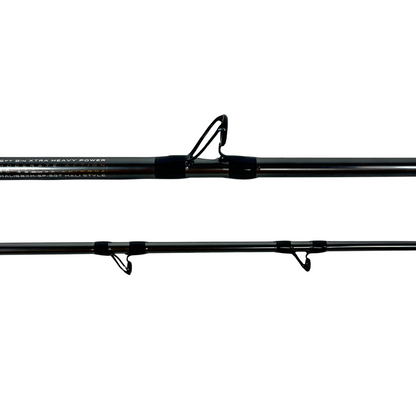 SELECT BLEND HALIBUT 5'8" 50-100# XTRA HEAVY SPIRAL WRAP (GREY TRIM)