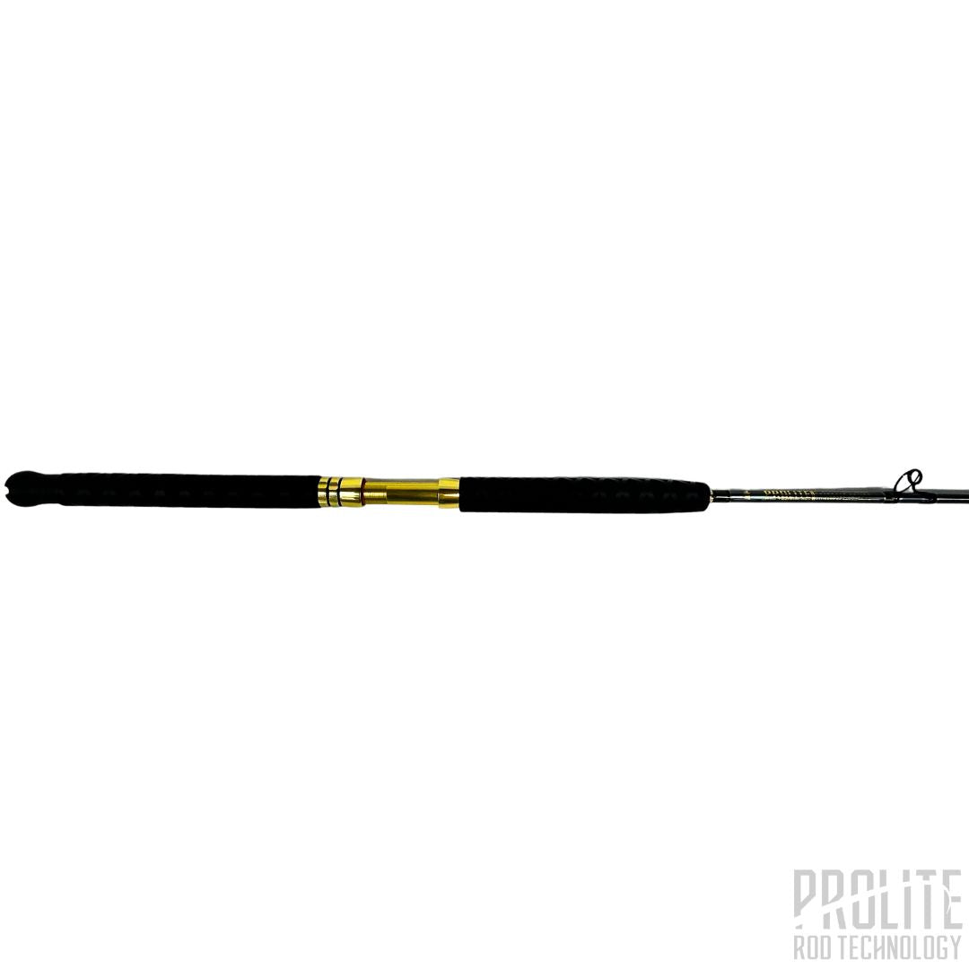 SELECT BLEND HALIBUT 5'8" 50-100# XTRA HEAVY SPIRAL WRAP (GOLD TRIM)