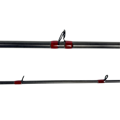 Prolite 10'6" Salmon Downrigger Trolling Rod 10–25 lb | Medium Heavy Takedown DR Red & Gold